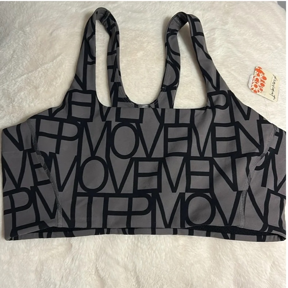 FP Movement Never Better Logo Square Neck Sports Bra - Picture 3 of 4